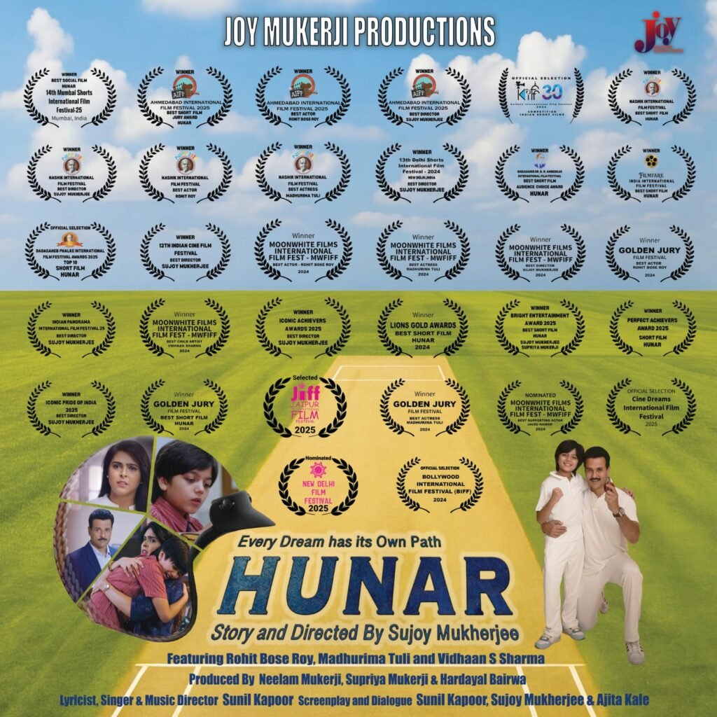 Sujoy Mukherjee Wins Double Honors for Hunar at Dadasaheb Phalke & CineDreams Festivals